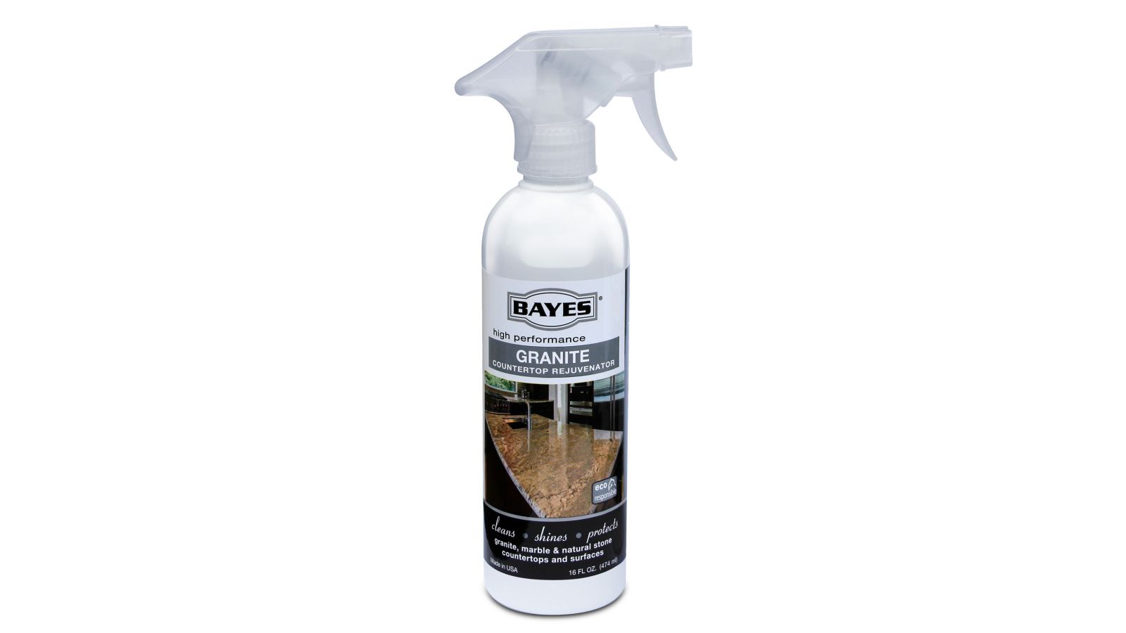 Bayes Premium Eco-Friendly Granite Countertop Cleaner and Rejuvenator Spray